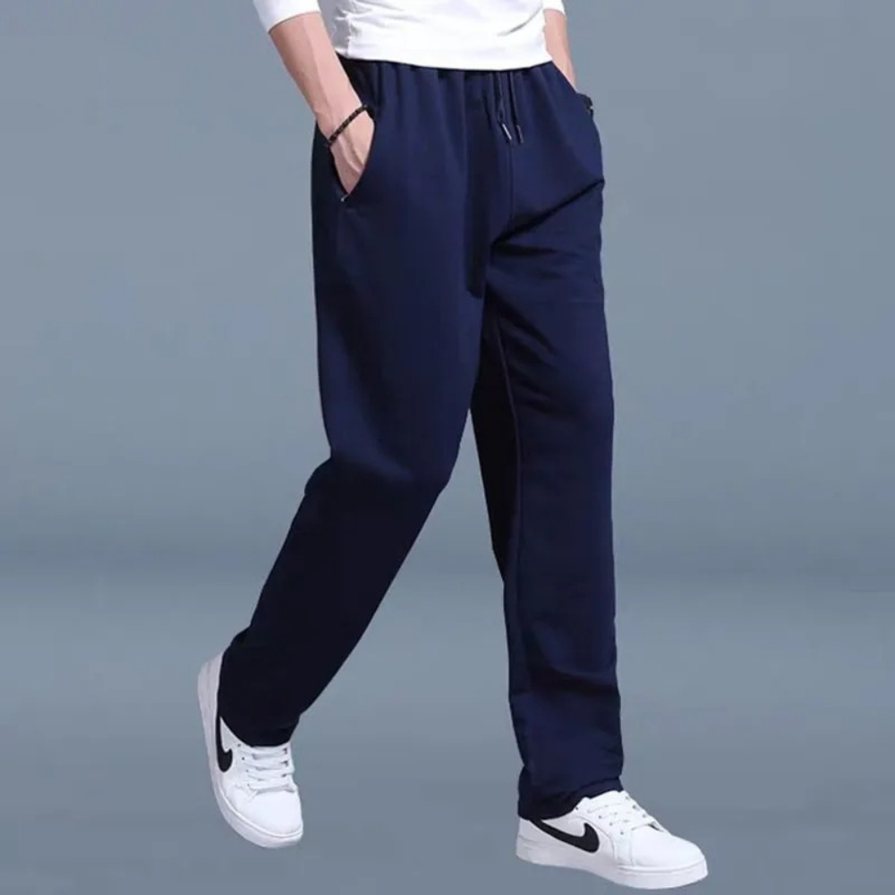 Pantalon de Jogging d'Été Léger pour Hommes avec Ceinture Réglable – Pantalon à Jambes Larges en Coton