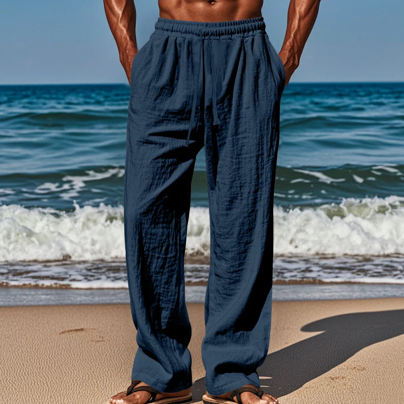 Pantalon de Plage Ample avec Cordon de Serrage – Comfort and Style for Summer