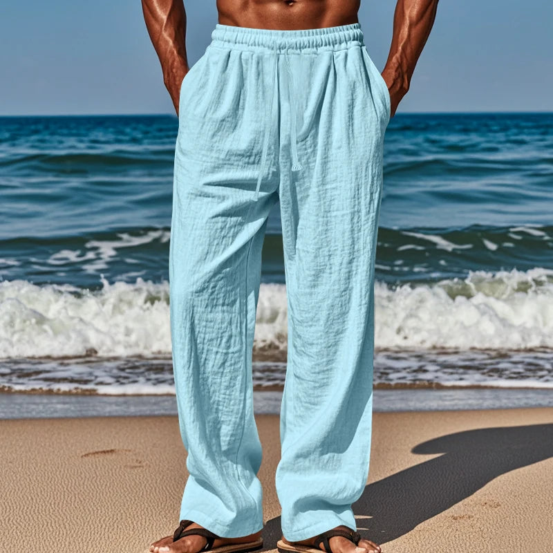 Pantalon de Plage Ample avec Cordon de Serrage – Comfort and Style for Summer
