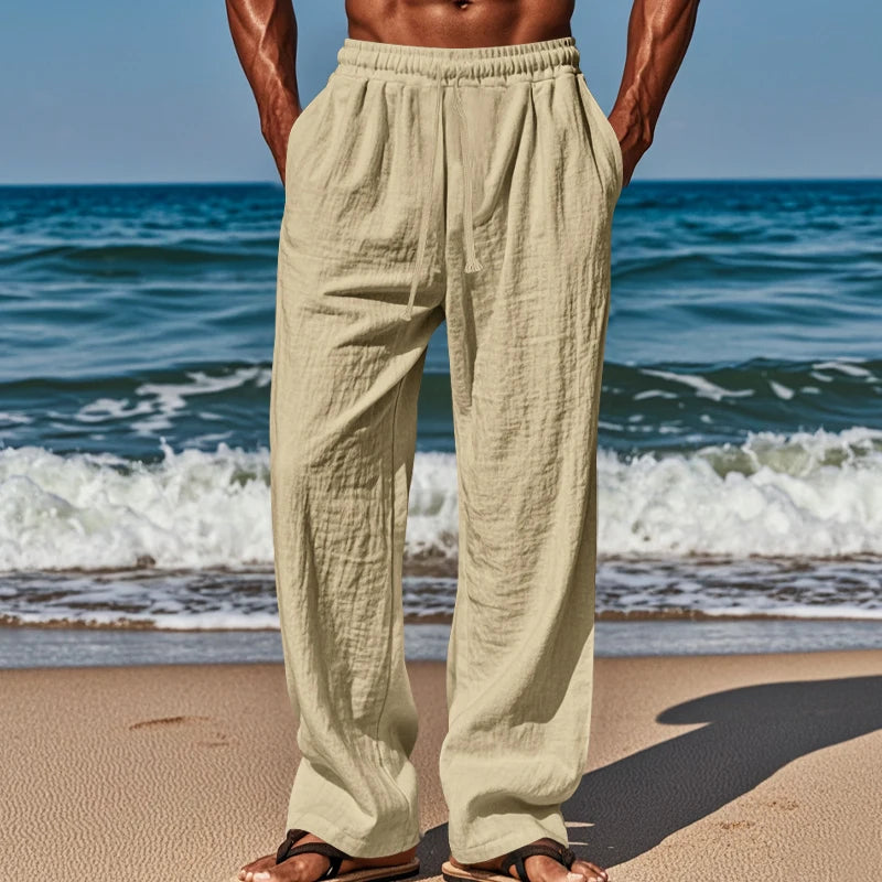 Pantalon de Plage Ample avec Cordon de Serrage – Comfort and Style for Summer