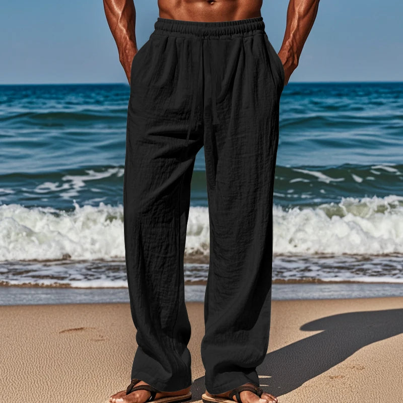 Pantalon de Plage Ample avec Cordon de Serrage – Comfort and Style for Summer