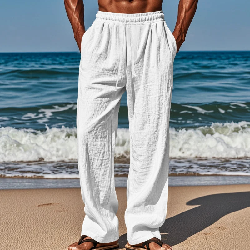 Pantalon de Plage Ample avec Cordon de Serrage – Comfort and Style for Summer