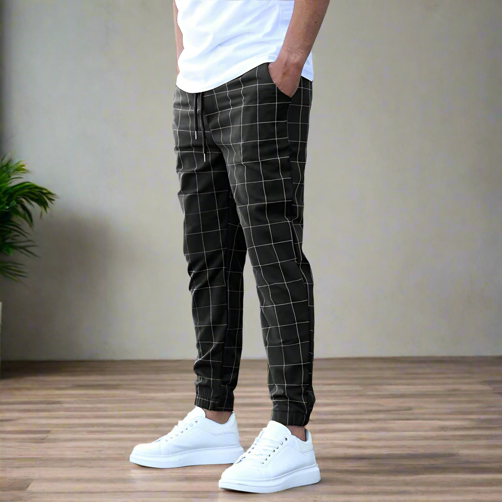 Pants for Men with Window Pattern – Comfortable and Versatile for Work and Leisure