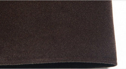 Mid-Length Overcoat for Men in Wool with Soft Finish - Autumn Elegance