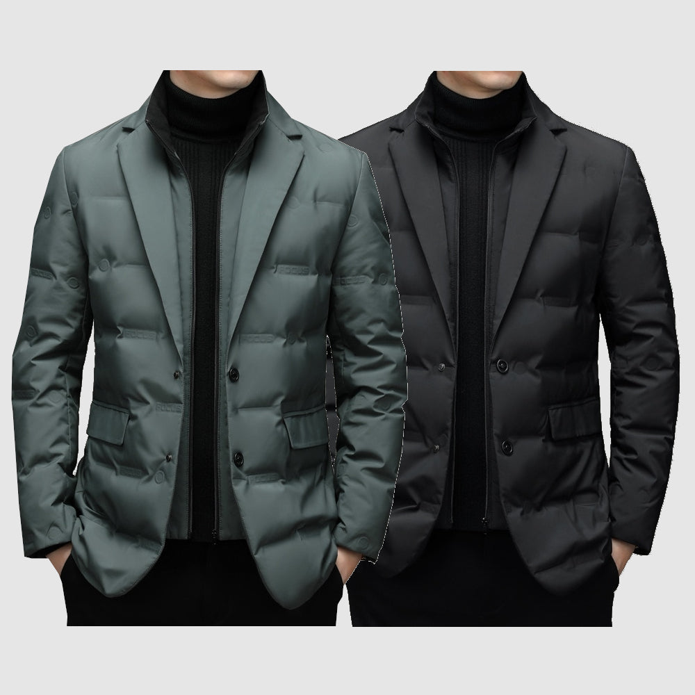 Parka Men's Fitted and Quilted – Stylish for Winter