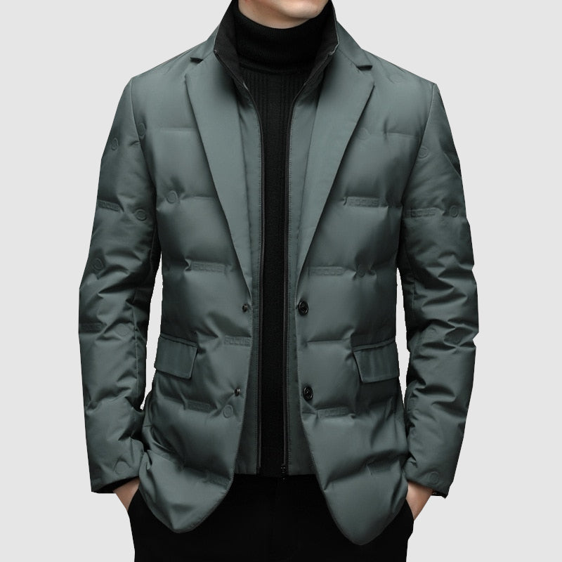 Parka Men's Fitted and Quilted – Stylish for Winter