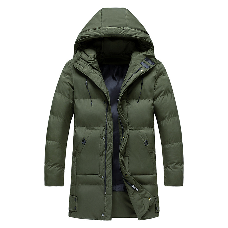 Parka Long Waterproof for Men with Hood and Synthetic Insulation