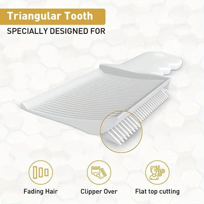 Peigne professionnel de décoloration pour hommes avec brosse résistante à la chaleur et design ergonomique