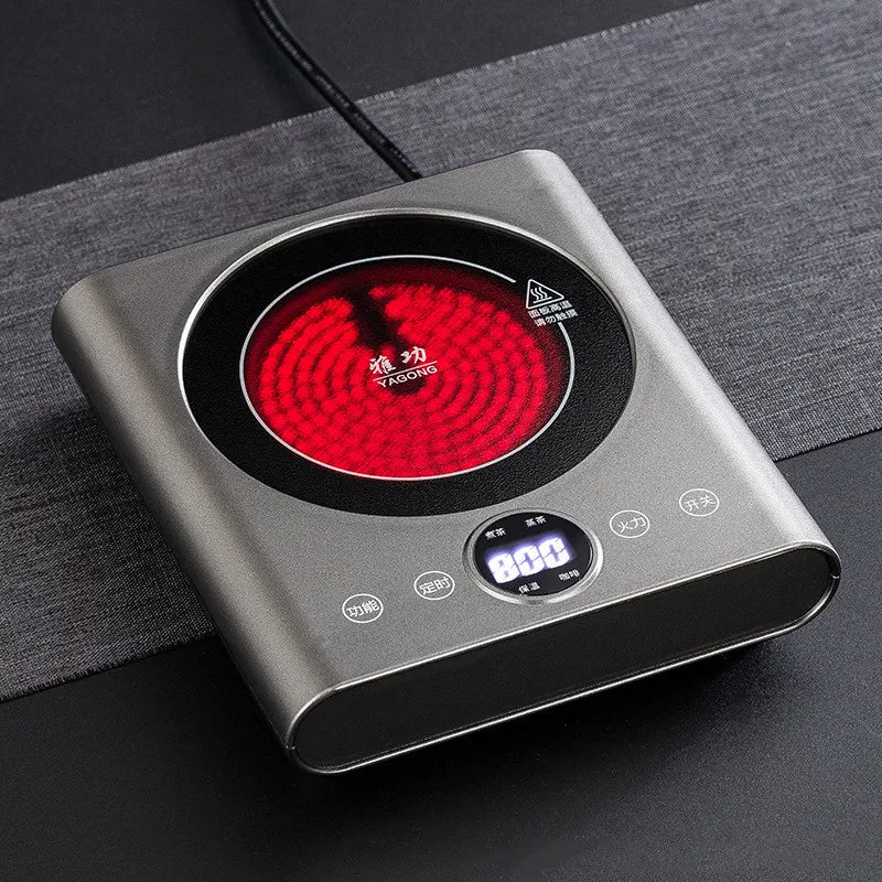 Plaque de chauffage céramique électrique 800W – Multifonction pour thé, café et soupe, design compact et température réglable