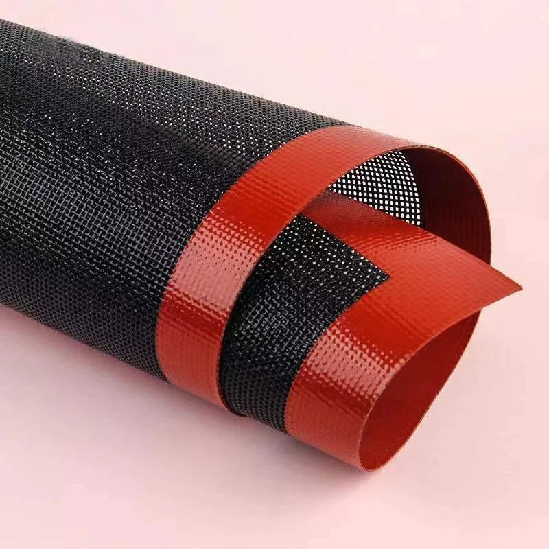 Tapis de cuisson en silicone antidérapant – Flexible et durable, 40 x 30 cm, Résistant de -40°C à 230°C, Rouge, Compatible lave-vaisselle