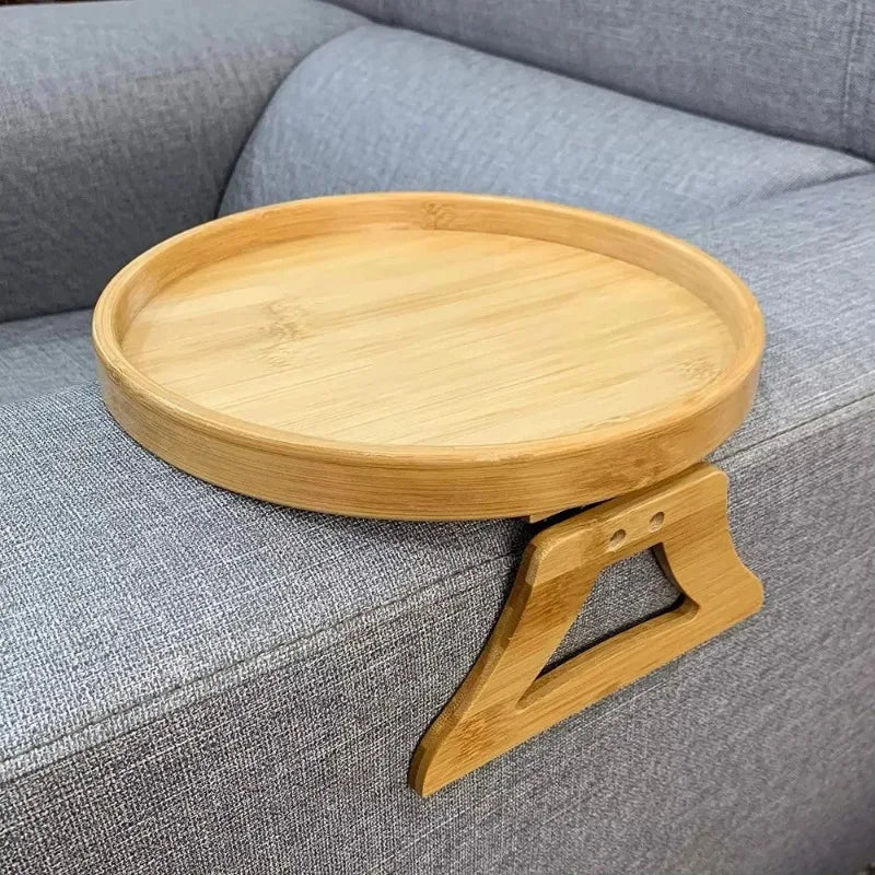 Plateau en Bambou pour Accoudoir de Canapé – Support Pratique Écologique pour Snacks et Boissons