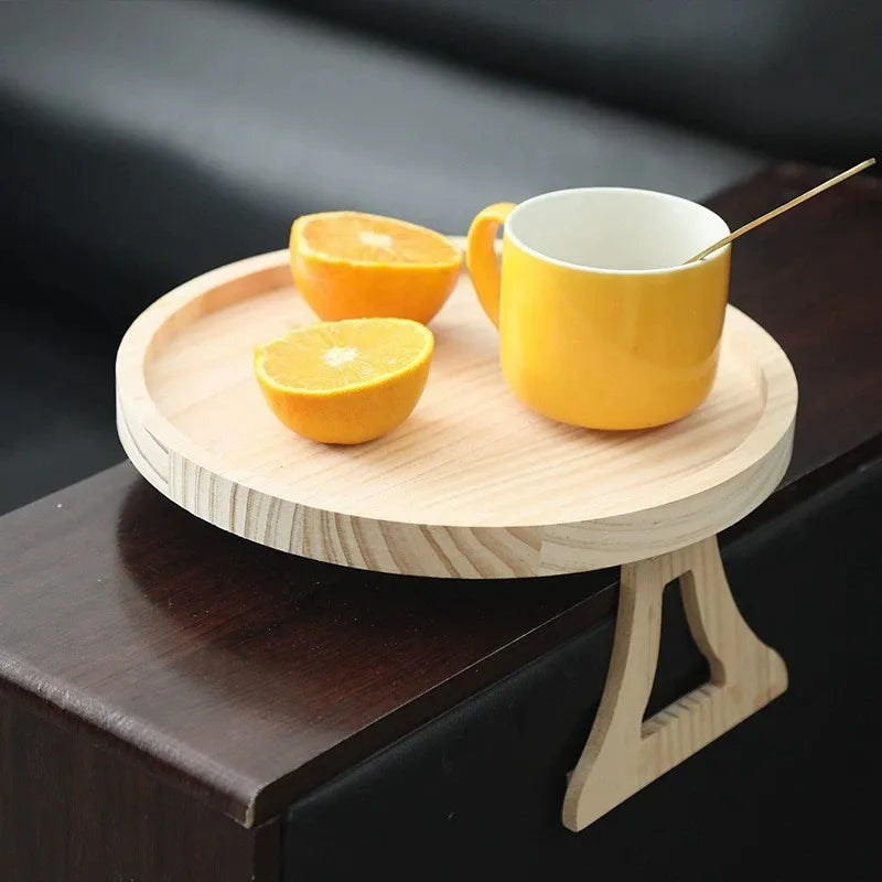 Plateau en Bambou pour Accoudoir de Canapé – Support Pratique Écologique pour Snacks et Boissons