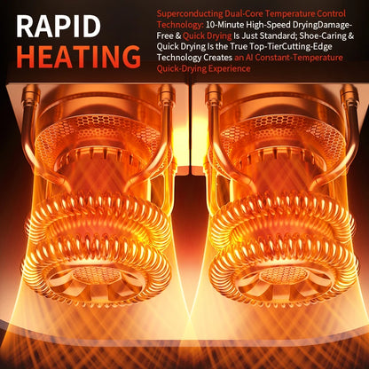 Portable Electric Shoe Dryer with Timer and Aromatherapy Function – Fast Drying and Deodorizing