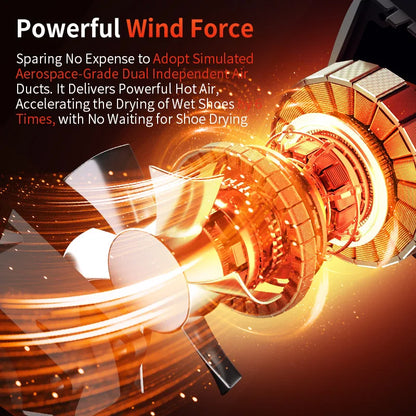 Portable Electric Shoe Dryer with Timer and Aromatherapy Function – Fast Drying and Deodorizing