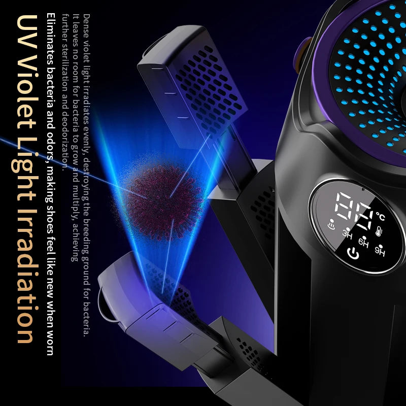 Portable Electric Shoe Dryer with Timer and Aromatherapy Function – Fast Drying and Deodorizing