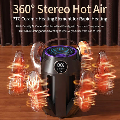 Portable Electric Shoe Dryer with Timer and Aromatherapy Function – Fast Drying and Deodorizing