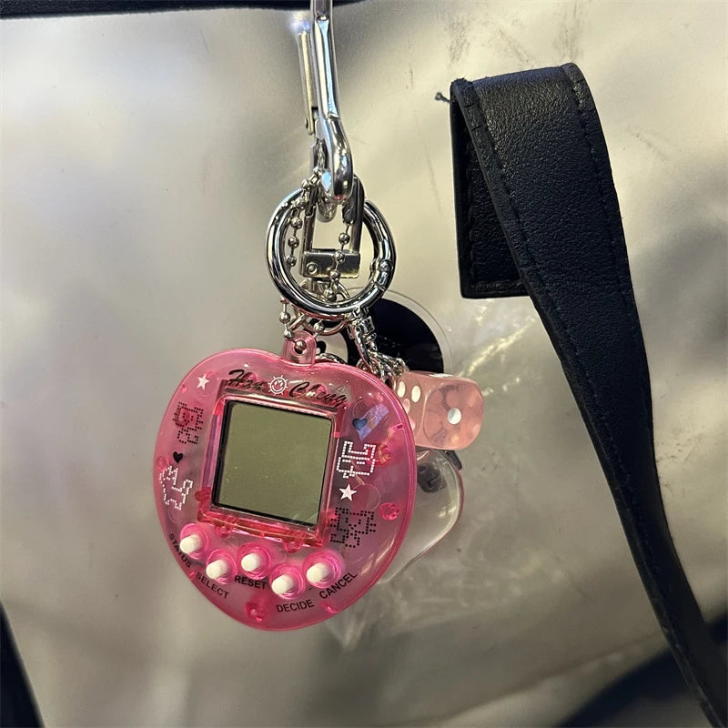 Kawaii Rainbow Game Console Keychain in Zinc Alloy – Unique and Trendy Harajuku Accessory