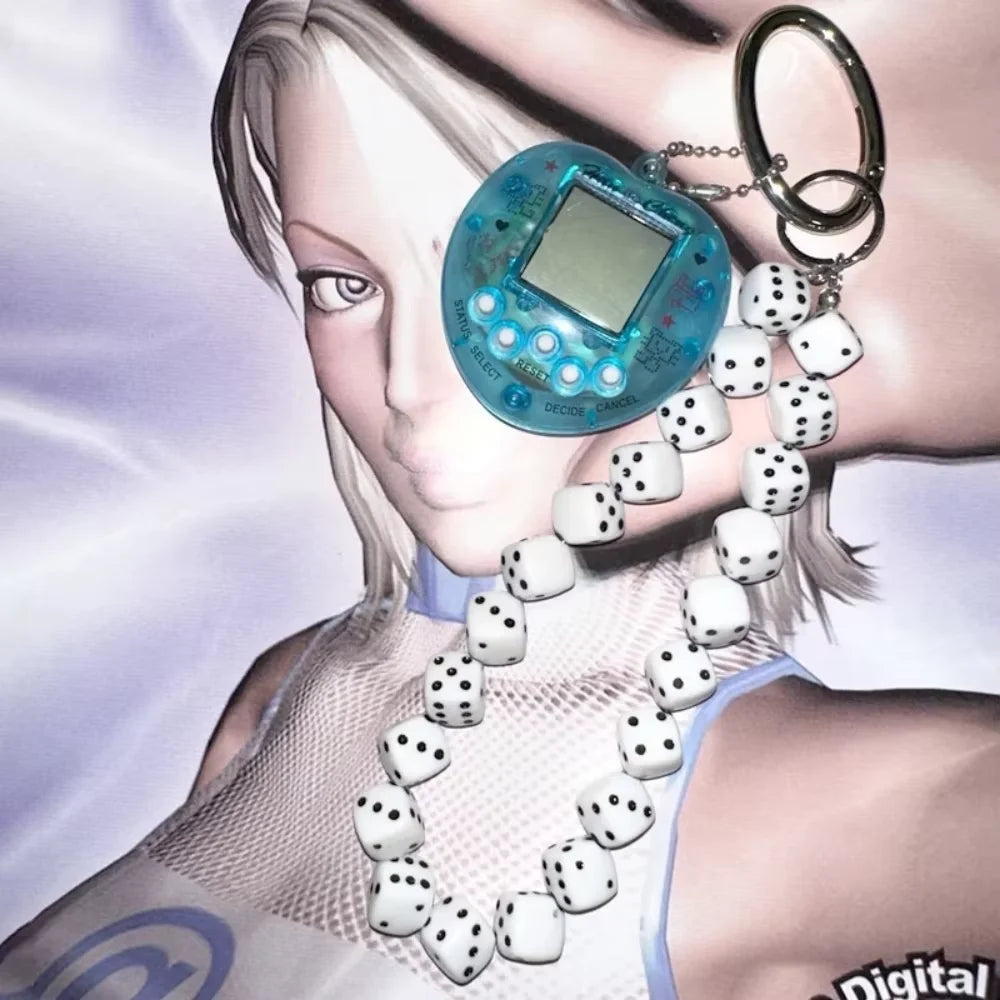 Kawaii Rainbow Game Console Keychain in Zinc Alloy – Unique and Trendy Harajuku Accessory