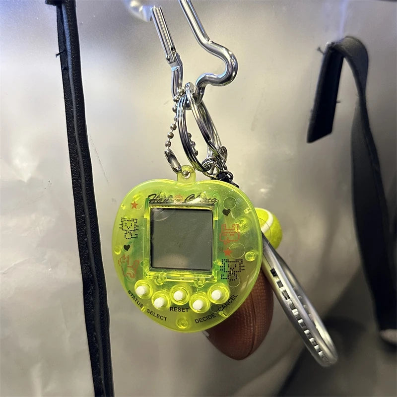 Kawaii Rainbow Game Console Keychain in Zinc Alloy – Unique and Trendy Harajuku Accessory