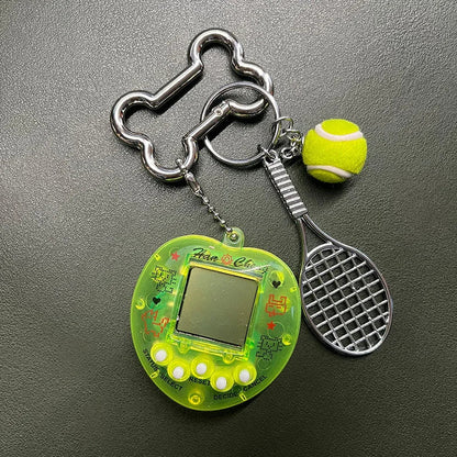 Kawaii Rainbow Game Console Keychain in Zinc Alloy – Unique and Trendy Harajuku Accessory