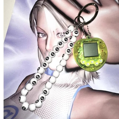 Kawaii Rainbow Game Console Keychain in Zinc Alloy – Unique and Trendy Harajuku Accessory