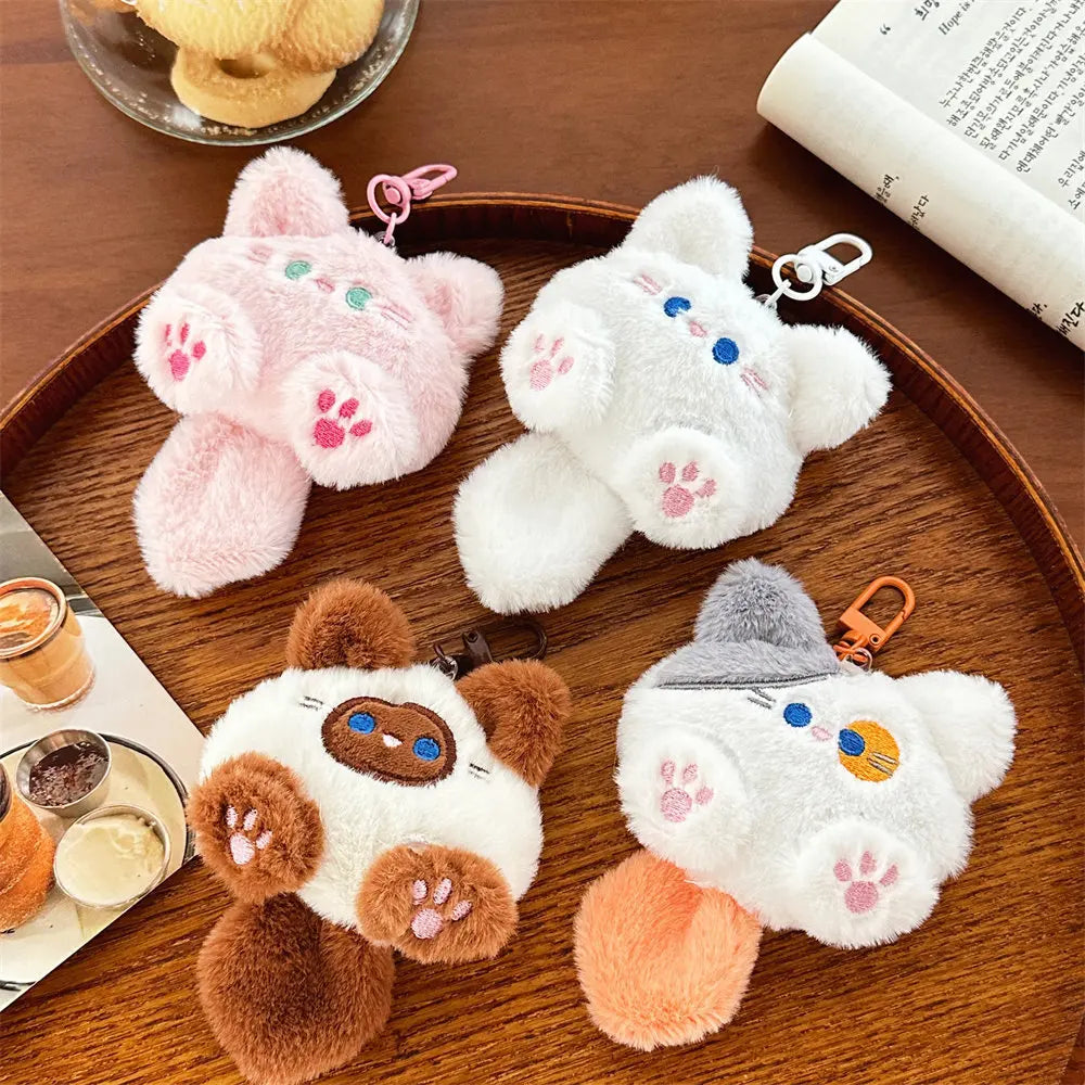 Porte-Clés en Peluche Lapin Mignon avec Clip Métallique – Accessoire Doux pour Sacs et Clés
