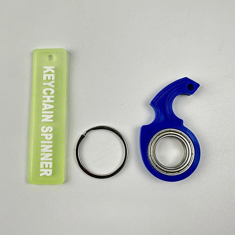 Metal Fidget Spinner Keychain – Compact Ergonomic Anti-Stress Toy for Stress Relief