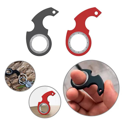Metal Fidget Spinner Keychain – Compact Ergonomic Anti-Stress Toy for Stress Relief