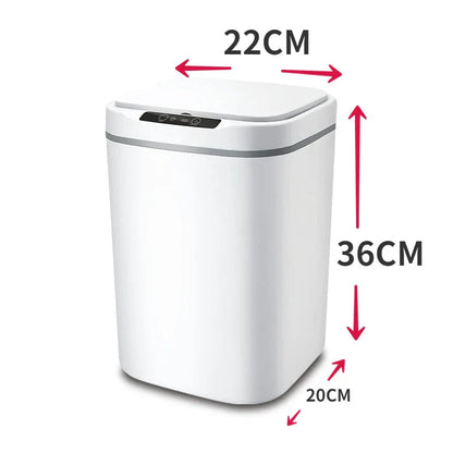 Automatic Sensor Trash Can 18L/13L – Hands-Free Opening in ABS Plastic for Kitchen and Bathroom