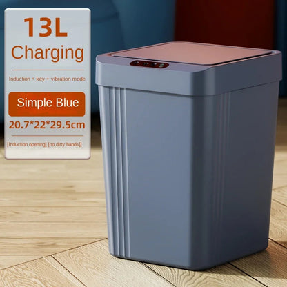 Automatic Sensor Trash Can 18L/13L – Hands-Free Opening in ABS Plastic for Kitchen and Bathroom