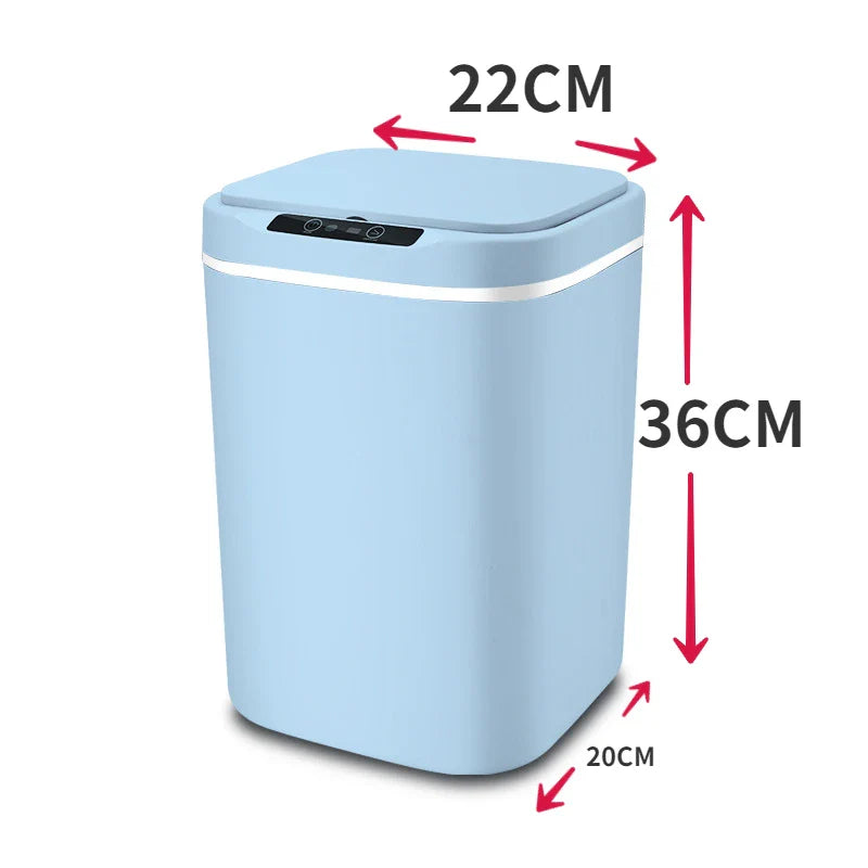 Automatic Sensor Trash Can 18L/13L – Hands-Free Opening in ABS Plastic for Kitchen and Bathroom