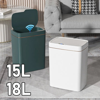 Intelligent Sensor Trash Can 15L/18L Silent and Waterproof for Kitchen and Bathroom