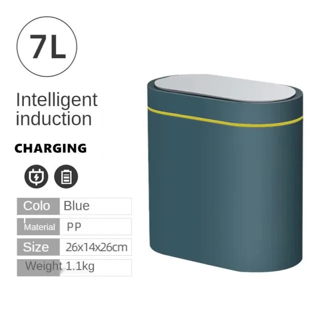 Intelligent Sensor Trash Can 8L for Kitchen and Bathroom – Compact and Waterproof