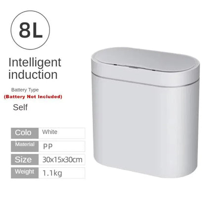 Intelligent Sensor Trash Can 8L for Kitchen and Bathroom – Compact and Waterproof