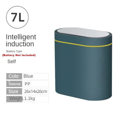 Intelligent Sensor Trash Can 8L for Kitchen and Bathroom – Compact and Waterproof
