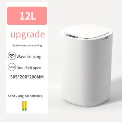 Poubelle à capteur intelligent avec couvercle pliable – gestion des déchets sans les mains