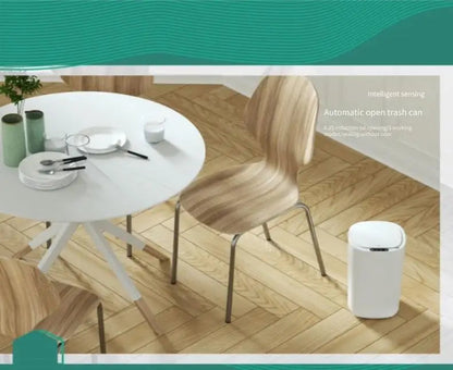 Poubelle à capteur intelligent avec couvercle pliable – gestion des déchets sans les mains