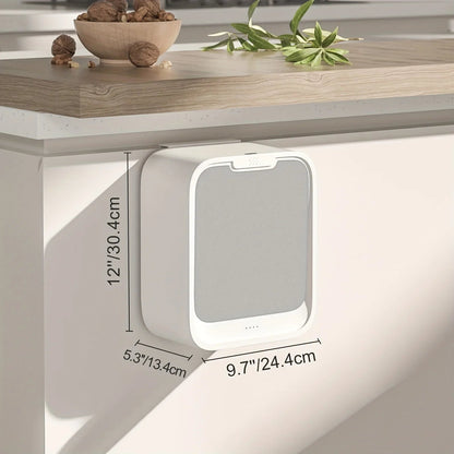Poubelle à capteur de mouvement pour cuisine – Installation sur porte d'armoire, écologique et pratique