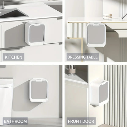 Poubelle à capteur de mouvement pour cuisine – Installation sur porte d'armoire, écologique et pratique