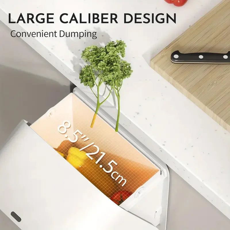 Poubelle à capteur de mouvement pour cuisine – Installation sur porte d'armoire, écologique et pratique