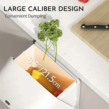 Poubelle à capteur de mouvement pour cuisine – Installation sur porte d'armoire, écologique et pratique