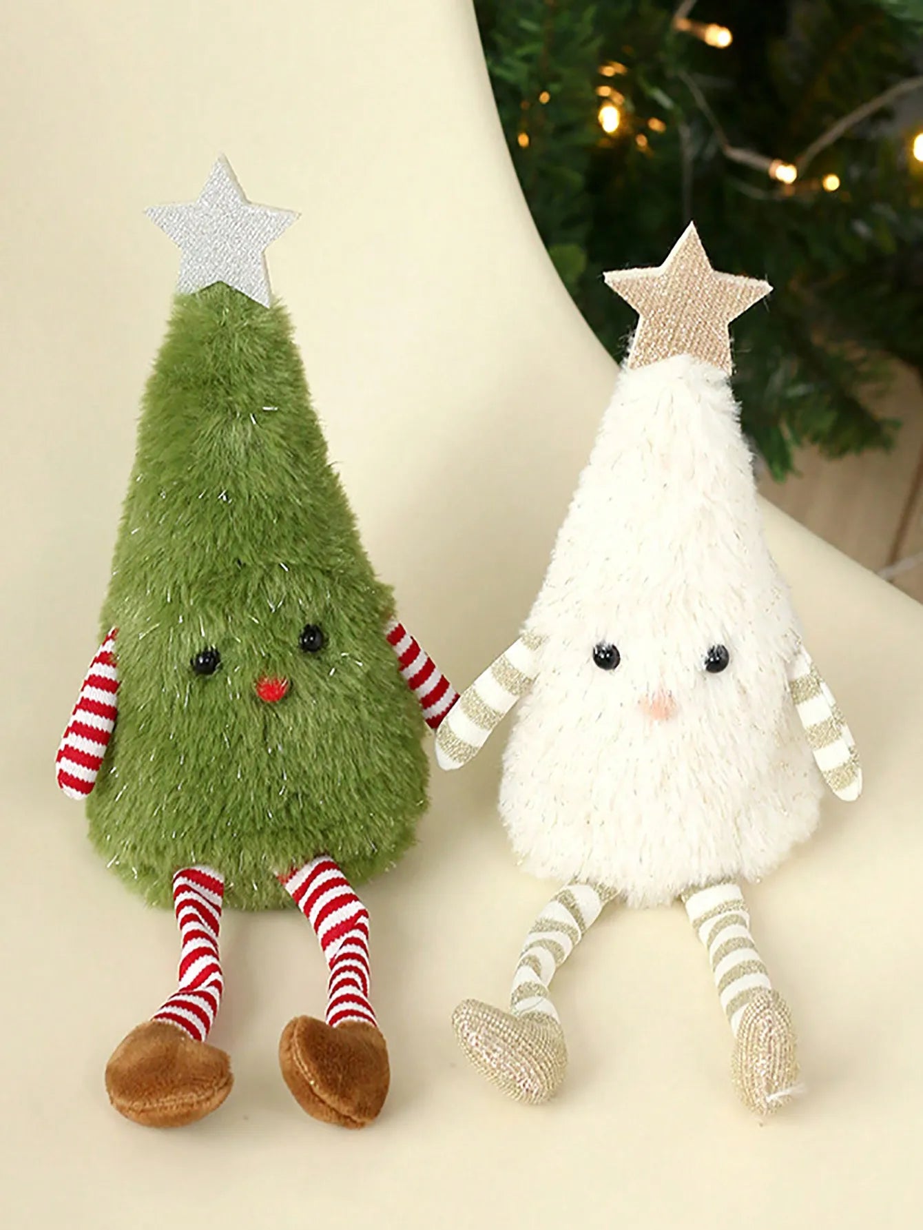 Cute Plush Christmas Tree Doll – Festive Party Decoration