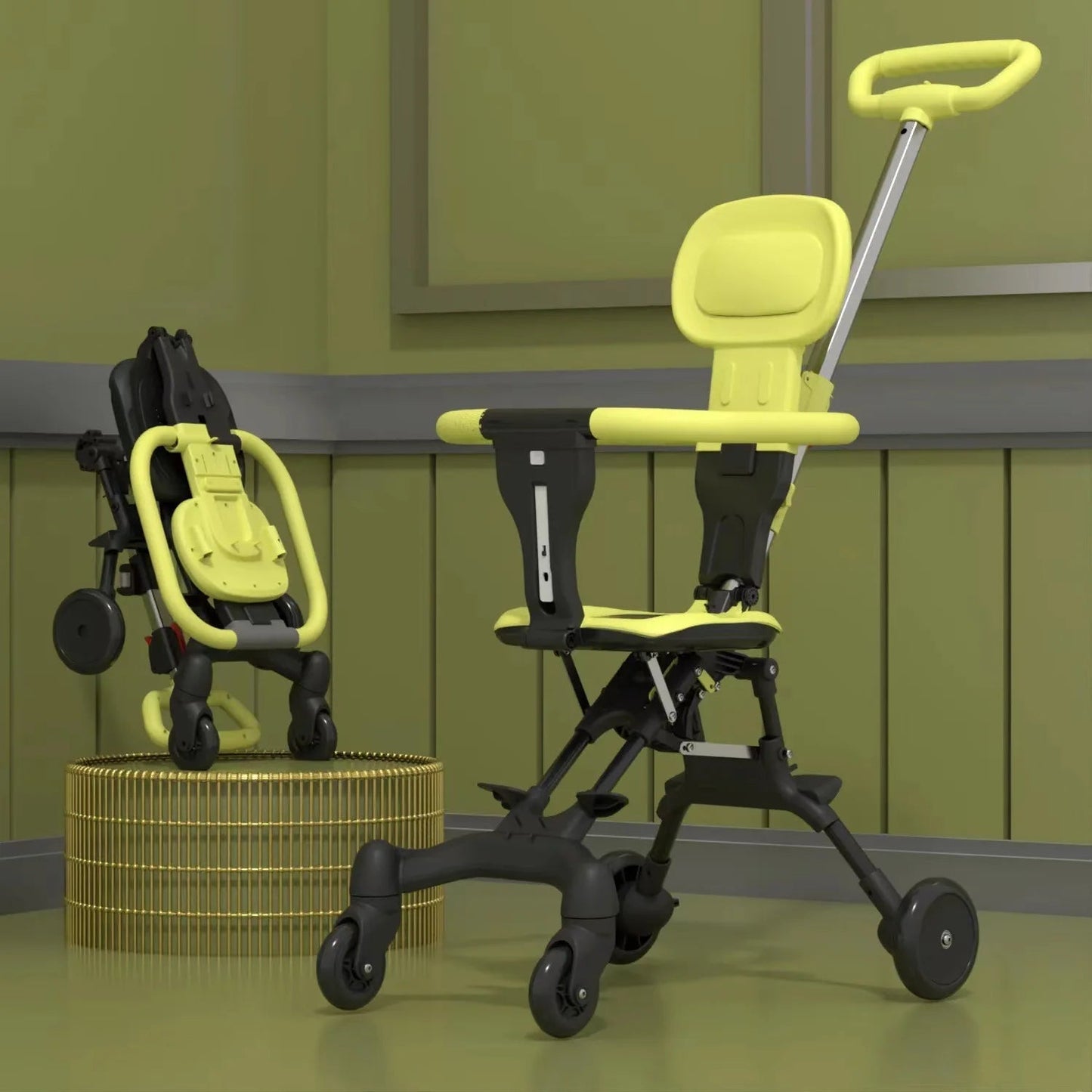 Lightweight and Compact Stroller for Travel with Reversible Seat – Ideal for Children Aged 3 to 6 Years