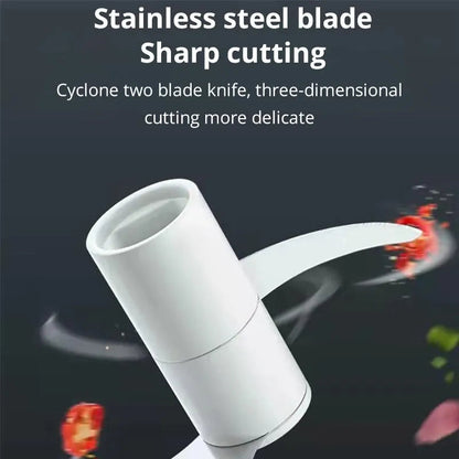 Presse à ail manuelle en bleu et rose – gadget de cuisine pratique pour écraser l'ail