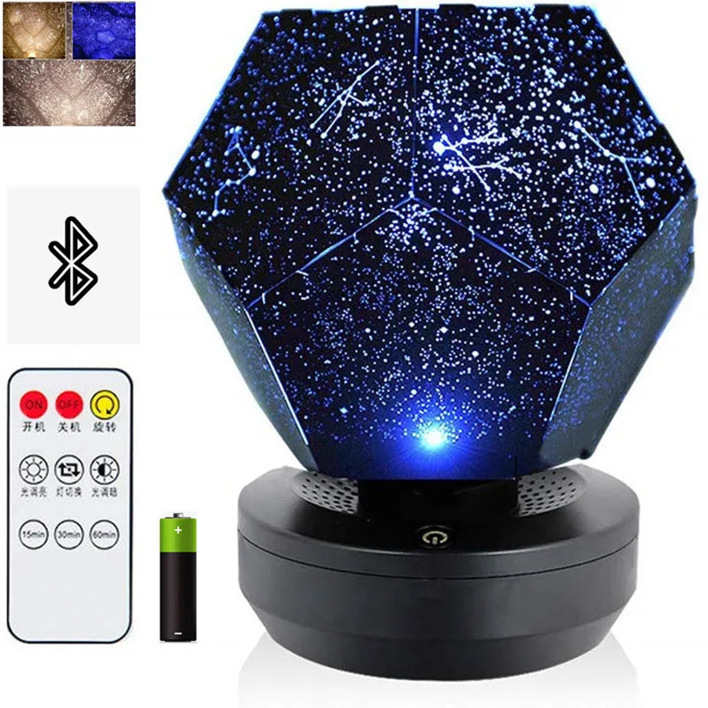 Galaxy Star Projector for Children with Remote Control – Starry Room Decoration