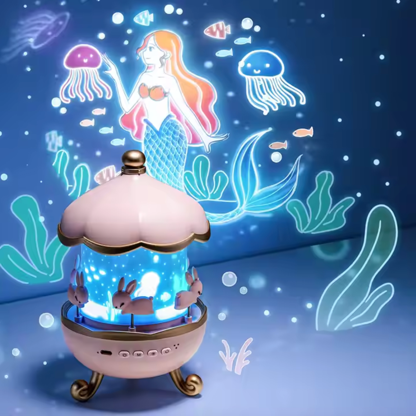 Projecteur de Nuit Amélioré avec 12 Thèmes et Connectivité Bluetooth – Lumière Apaisante pour Enfants