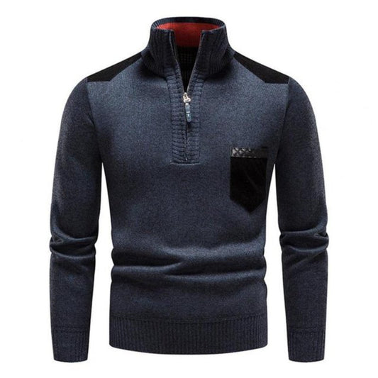 Lightweight Merino Wool Half-Zip Pullover for Men – Comfort and Modern Style