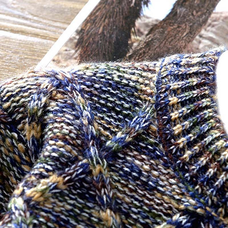 Pull Texturé pour Hommes en Coton – Tricot à Col Rond, Idéal pour l'Automne et l'Hiver