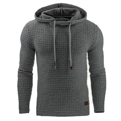 Pull à Capuche Texturé pour Hommes – Confort et Style Décontracté
