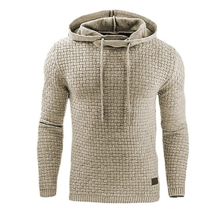 Pull à Capuche Texturé pour Hommes – Confort et Style Décontracté